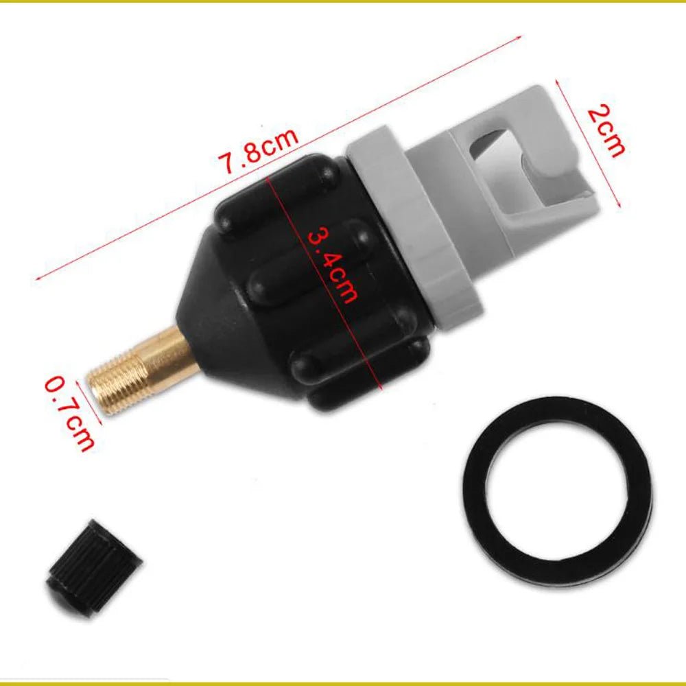 Canoe Kayak Pump Valve Adapter SUP Standup Paddle Board Air Valve Air Compressor Adaptor Accessory Oasis Select