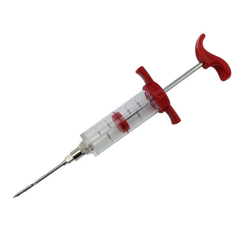 BBQ Meat Injector Syringe Set with 5 Stainless Steel Needles Meat Injector Syringe Oasis Select