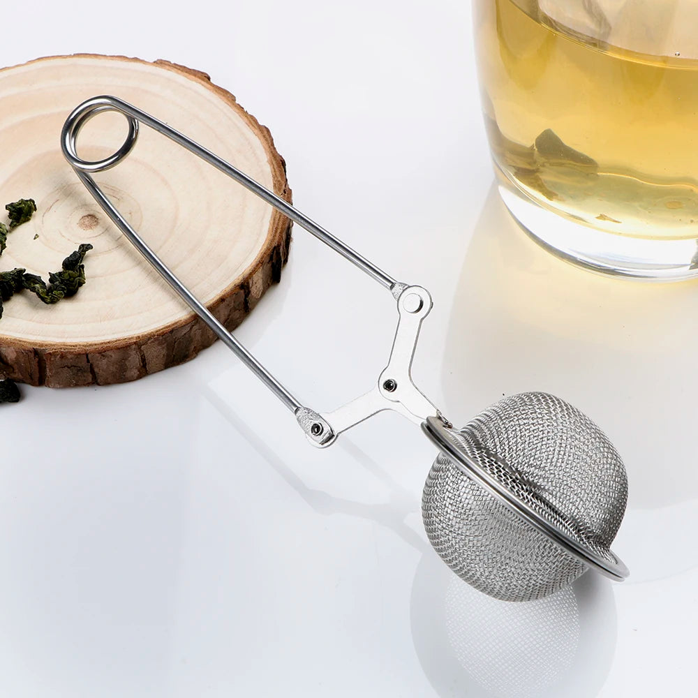 Mesh Tea Strainer Stainless Steel Handle Tea Ball Tea Infuser Kitchen Gadget Coffee Herb Spice Filter Diffuser Oasis Select