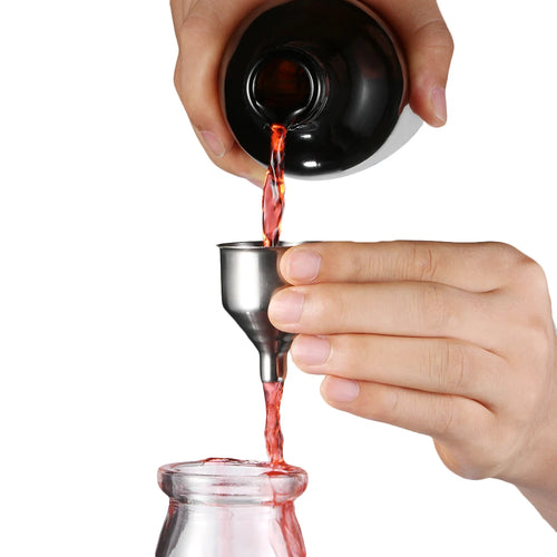 1/3PCS Mini Kitchen Liquid Dump Tool Stainless Steel Funnel Bar Wine Funnel Small Mouth Fill Hip Flask Oasis Select