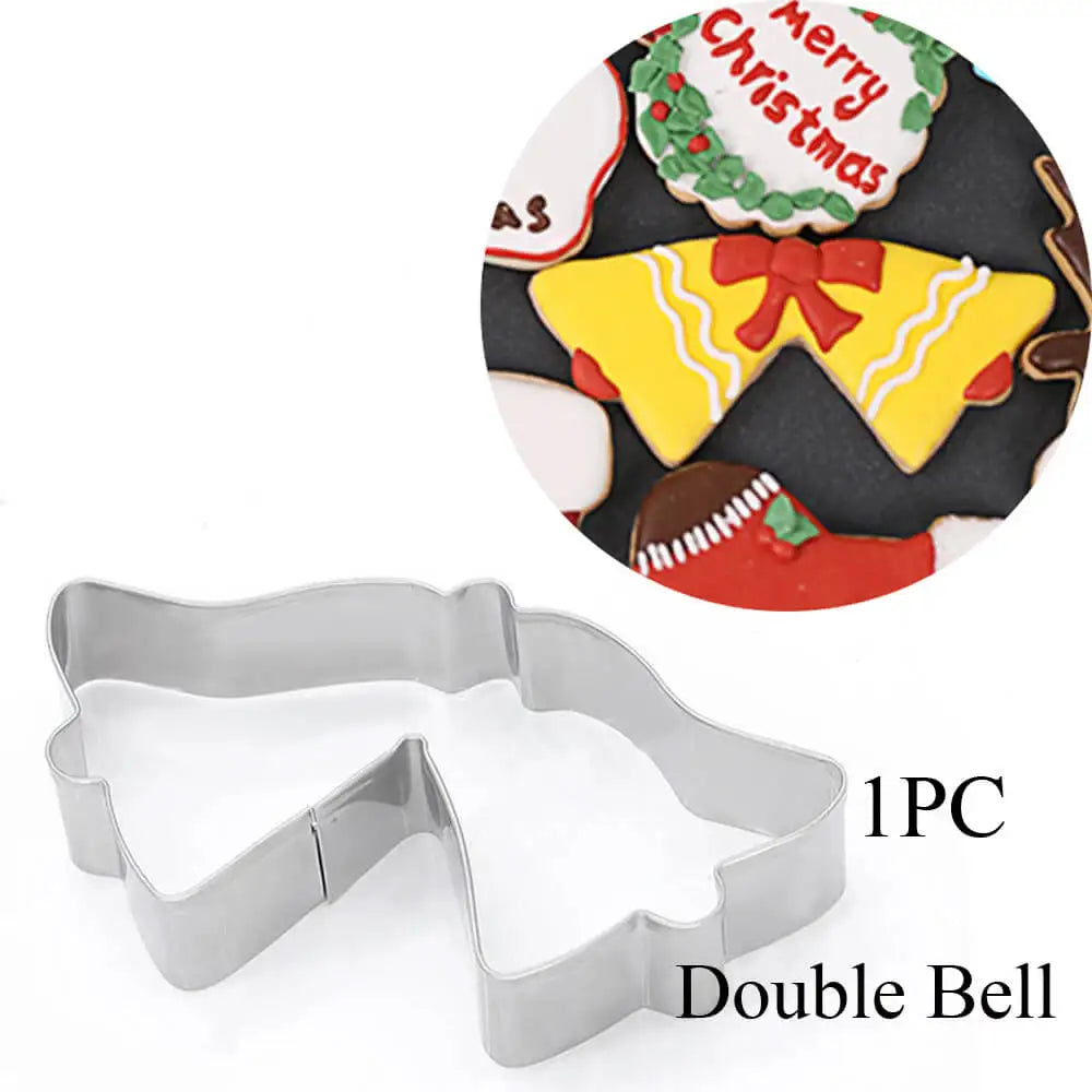 Christmas Cookie Cutters | Stainless Steel Xmas Baking Molds