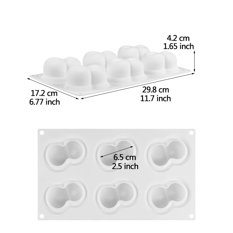 Cherry Shape Silicone Mold Cake Mold DIY 3D Fruit Mouse Mould Cupcake Cookie Muffin Soap Moule Baking Tools Oasis Select