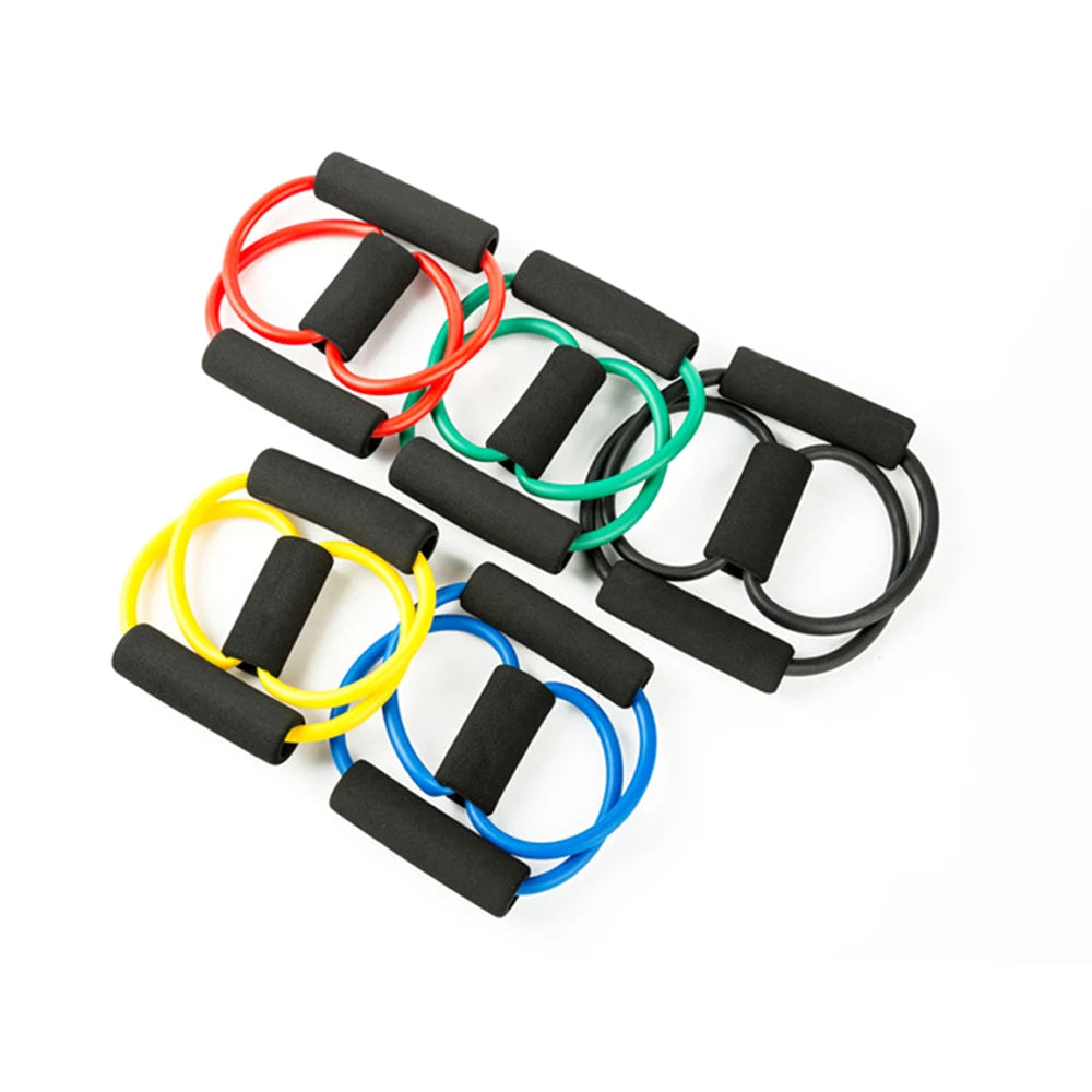 Yoga Resistance Bands Elastic Band Sports Exercise Puller 8-shaped Chest Expander for Body Building Home Gym Fitness Equipment Oasis Select
