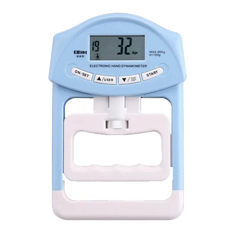 Digital Electronic Hand Dynamometer 90kg/200lbs Counting Gripper Hand Grips Strengthener Measurement Meter Auto Capturing Power Oasis Select Blue