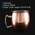 550ml Hammered Copper Moscow Mule Mug – Stainless Steel Bar Cup Moscow Mule Mug Oasis Select Plane 401-500ml