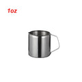 5size Durable Stainless Steel Coffee Cream Pitcher Cup Milk Frothing Jug Latte Art Spout Pitcher Home & Kitchen Tool Oasis Select 1oz