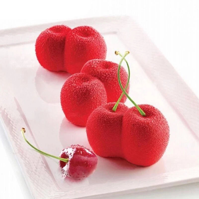 Cherry Shape Silicone Mold Cake Mold DIY 3D Fruit Mouse Mould Cupcake Cookie Muffin Soap Moule Baking Tools Oasis Select