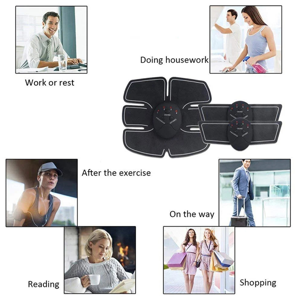 Abdominal Muscle Stimulator Toner ABS Workout Home Gym Office Fitness Equipment Training Men Women Electrostimulation Musculaire Oasis Select