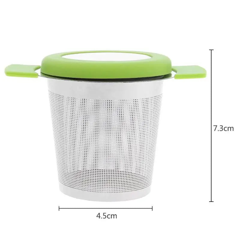 Stainless Steel Tea Infuser Basket Fine Mesh Strainer with Lid Tea Infuser Basket Oasis Select