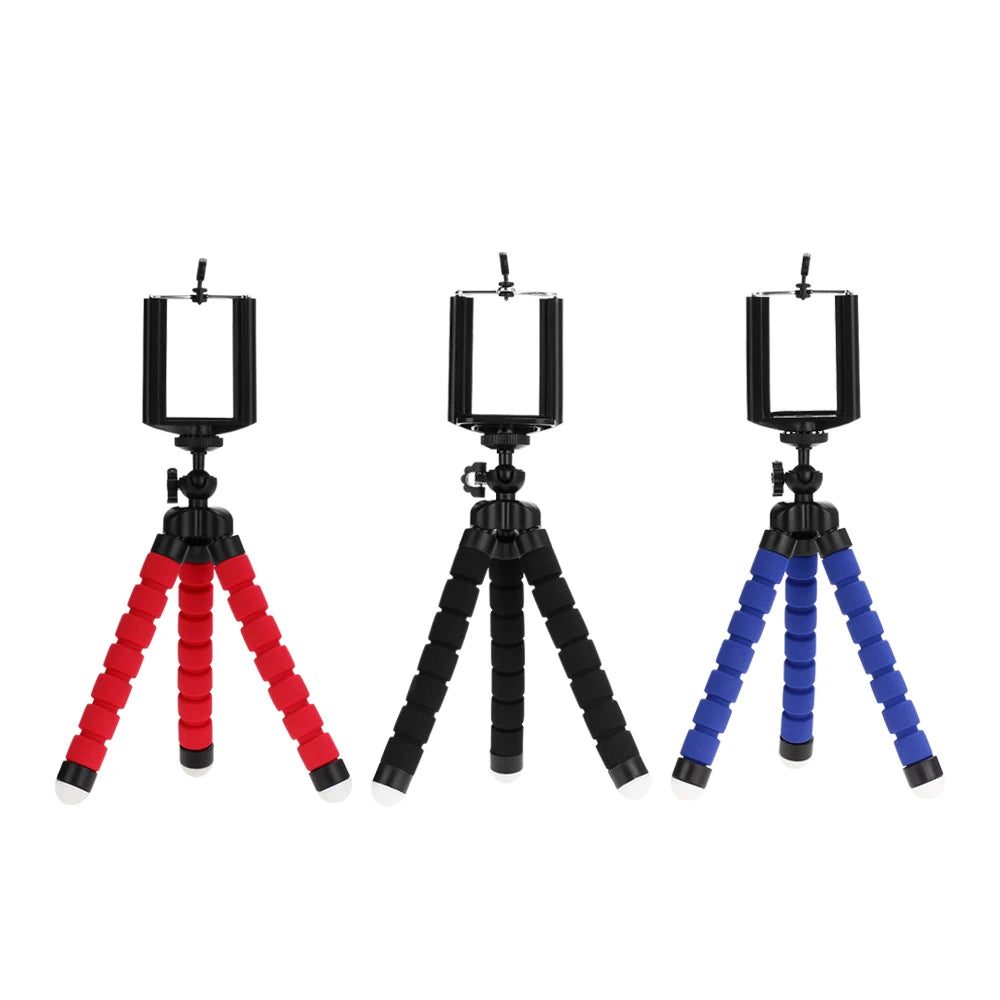 VeFly Octopus Mini Flexible Tripod & Phone Clip Holder