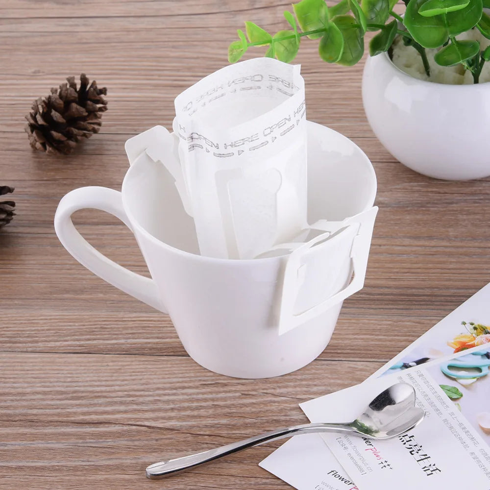 Hanging Ear Drip Coffee Filter Bags – 50-Pack Portable Coffee Filter Bags Oasis Select 50PCS