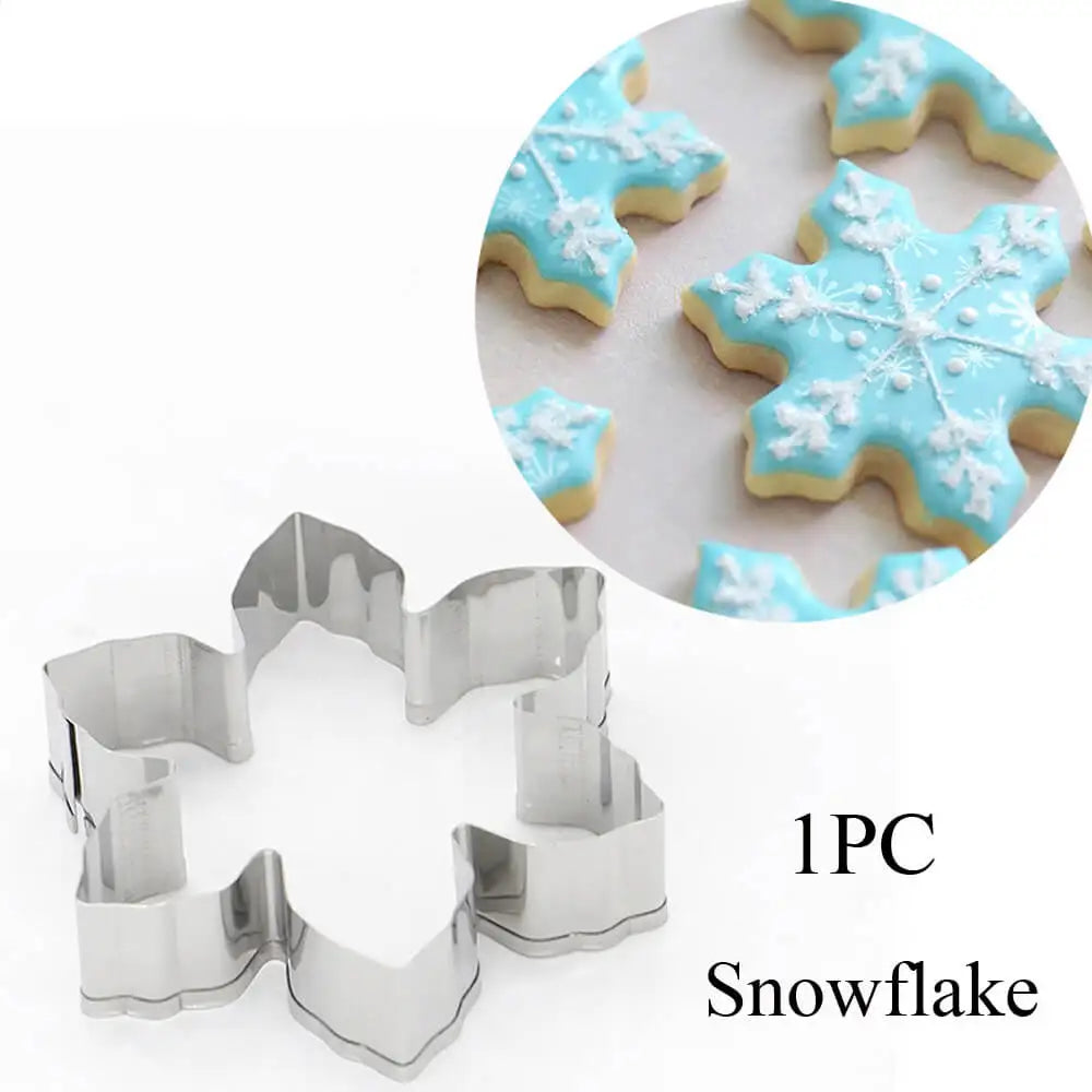 Christmas Cookie Cutters | Stainless Steel Xmas Baking Molds