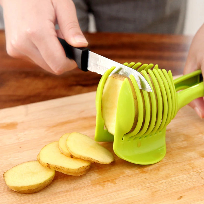 Handheld Tomato Slicer & Vegetable Cutter Kitchen Gadget Vegetable Slicer Tool Oasis Select