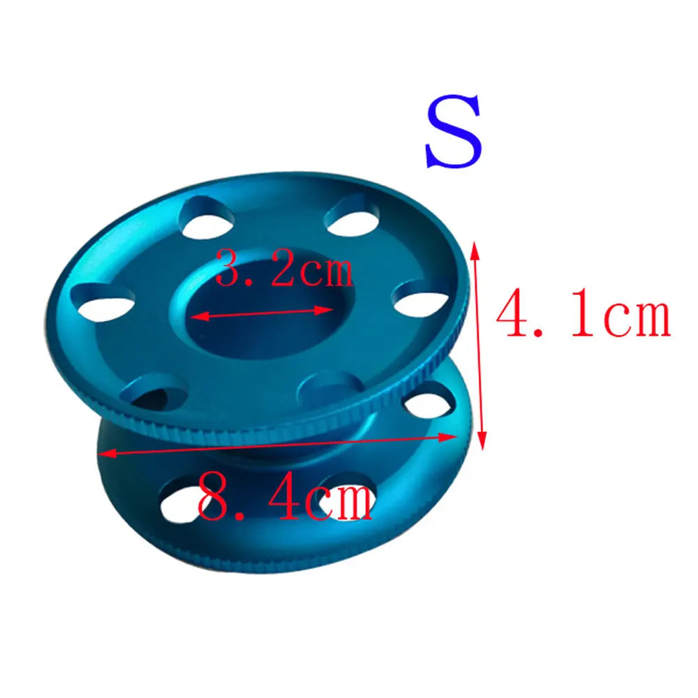 Scuba Diving Blank Finger Reel Diver Water Sports Aluminum Alloy Guide Line Spool Oasis Select Blue S