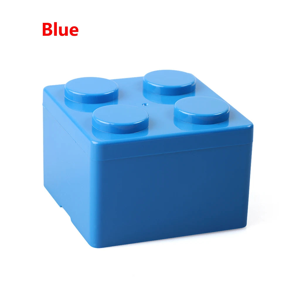 New Creative Storage Box Building Block Shapes Plastic Saving Space Box Superimposed Desktop Handy Office Supplies Oasis Select S Blue