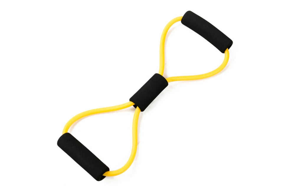 Yoga Resistance Bands Elastic Band Sports Exercise Puller 8-shaped Chest Expander for Body Building Home Gym Fitness Equipment Oasis Select YELLOW