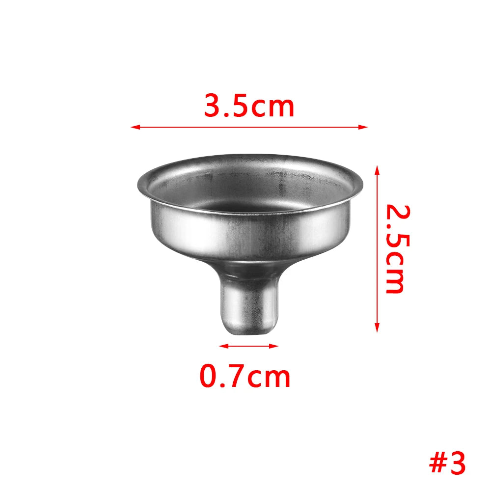 1/3PCS Mini Kitchen Liquid Dump Tool Stainless Steel Funnel Bar Wine Funnel Small Mouth Fill Hip Flask Oasis Select 3
