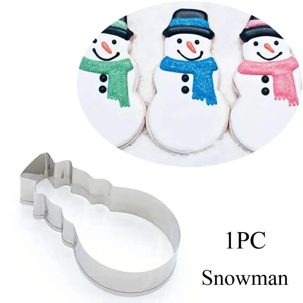 Christmas Cookie Cutters | Stainless Steel Xmas Baking Molds