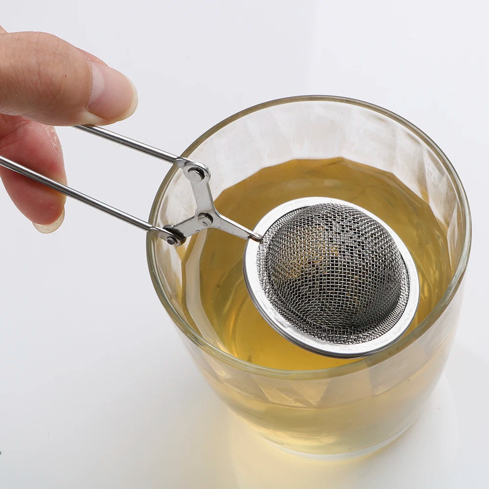 Mesh Tea Strainer Stainless Steel Handle Tea Ball Tea Infuser Kitchen Gadget Coffee Herb Spice Filter Diffuser Oasis Select