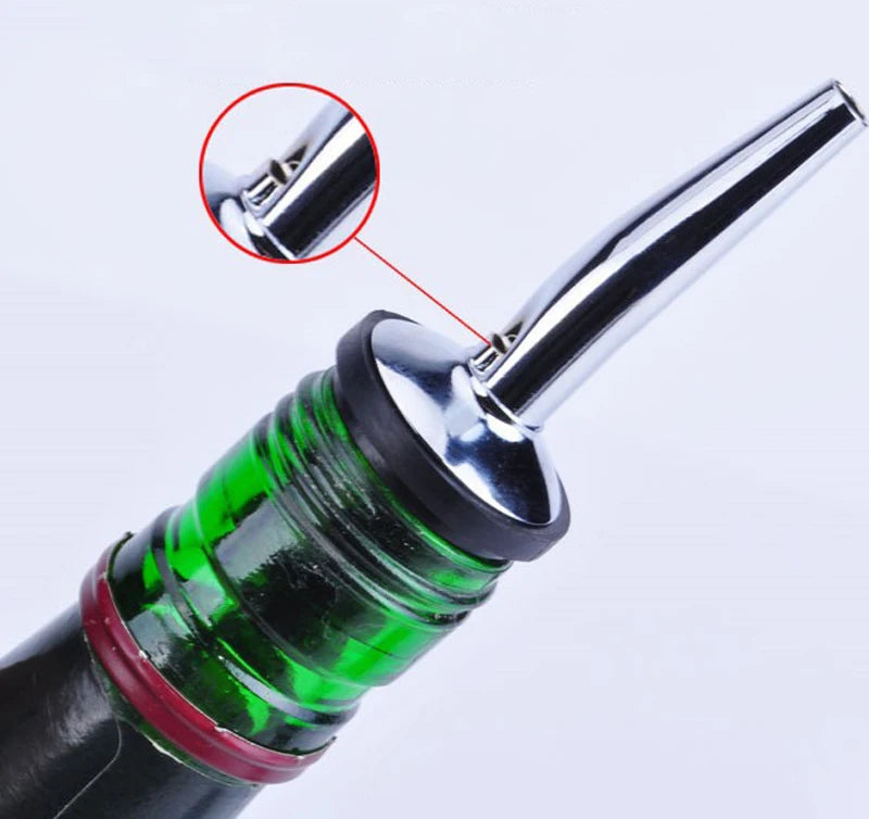 4-Pack Stainless Steel Bottle Pourer Spout Stoppers for Bar Bar Pourer Set Oasis Select