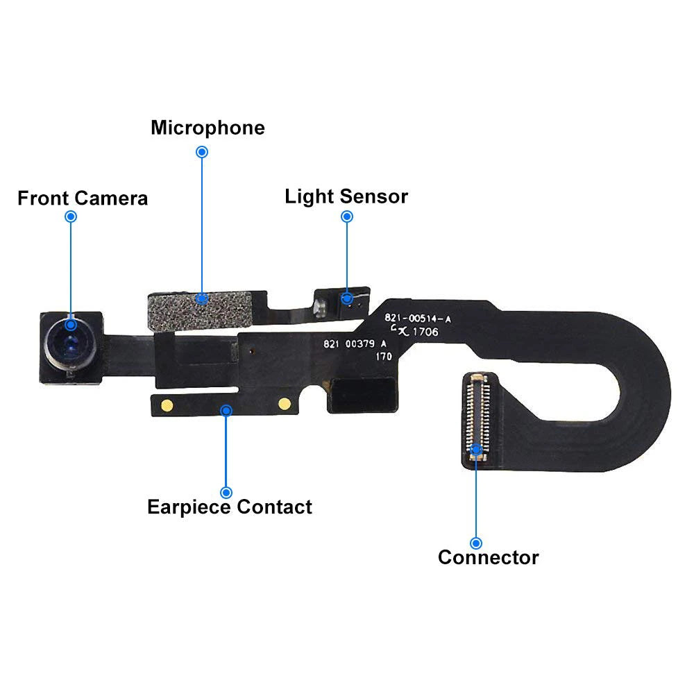 iPhone 7/8 Front Camera Proximity Sensor Flex Cable + Mic
