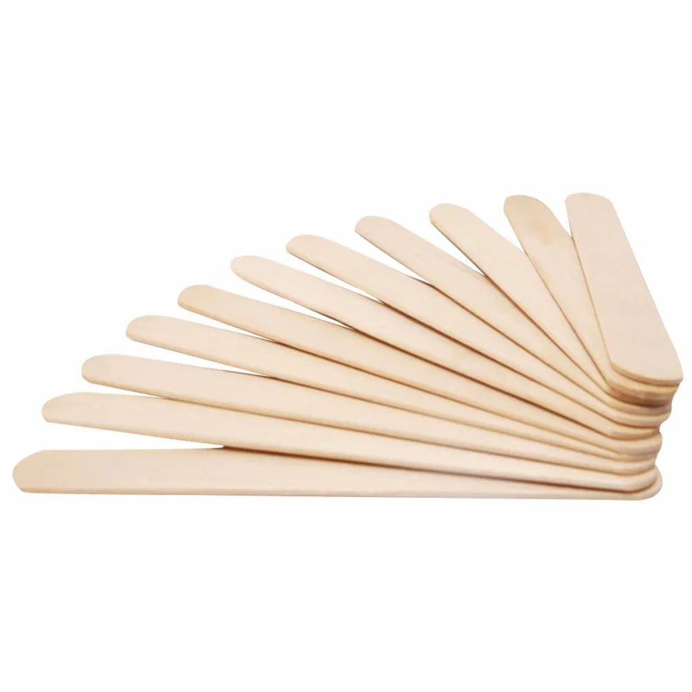 50Pcs/Lot Colored Wooden Popsicle Sticks Natural Wood Ice Cream Sticks Kids DIY Hand Crafts Art Ice Cream Lolly Cake Tools Oasis Select