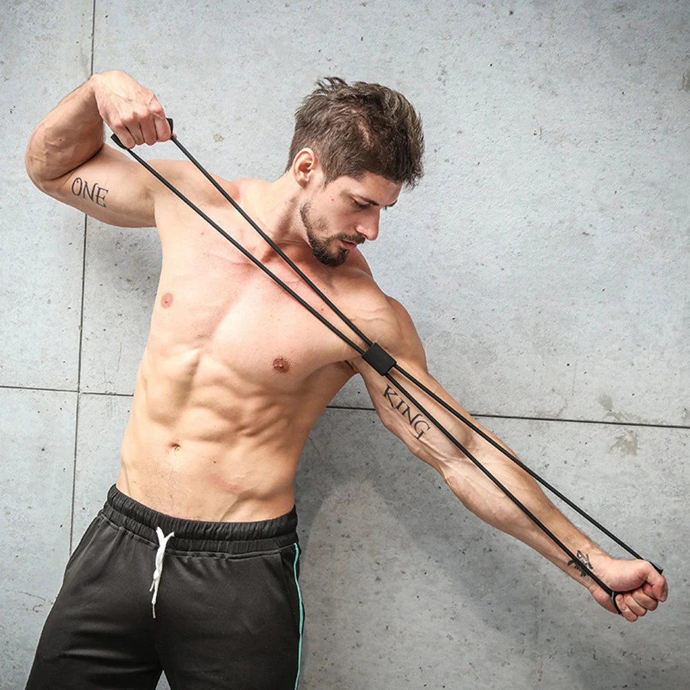 Yoga Resistance Bands Elastic Band Sports Exercise Puller 8-shaped Chest Expander for Body Building Home Gym Fitness Equipment Oasis Select
