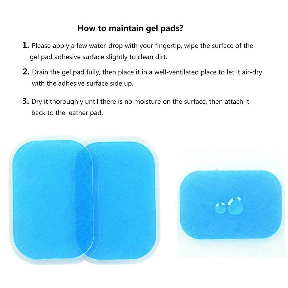 14Pcs Replacement Gel Pads Sheet Abdominal Belt Toning Muscle Toner ABS Stimulator Hydrogel Pads Sticker AB Trainer Accessories Oasis Select