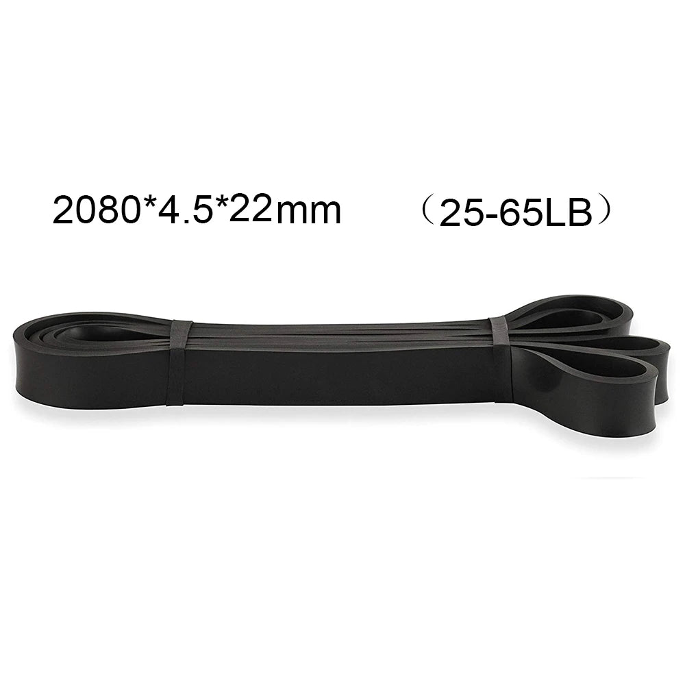 Resistance Bands Gym Home Exercise Elastic Rubber Band for Men Women Yoga Pilates Strength Weight Training Fitness Equipment Oasis Select black