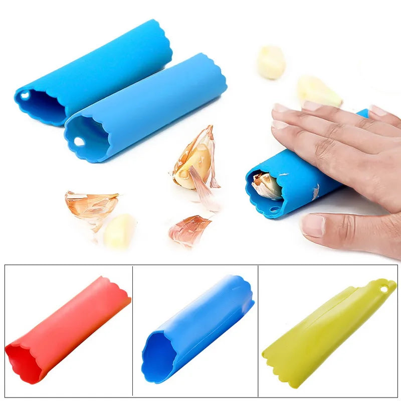 1pc Magic Silicone Garlic Peeler Vegetable Peel Easy Peeler Garlic Stripper Tube Peeling Kitchen Tool Drop Shipping Oasis Select