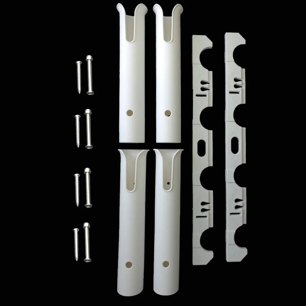 Tube Fishing Rod Holder Kayak Canoe Yacht Mounted Tube Socket Pole Bracket Stand Marine Fishing Box Kit Oasis Select