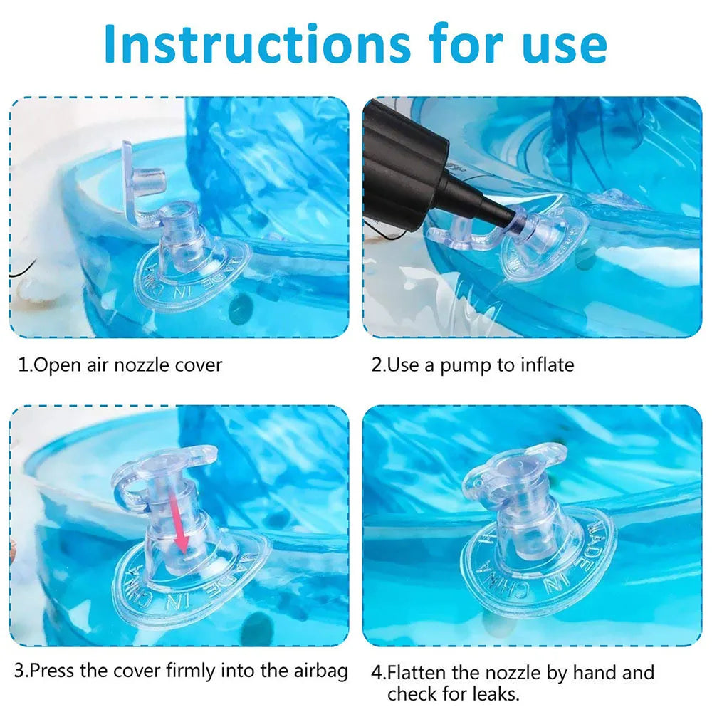 Baby Swimming Ring Float with Double Airbag Safety Seat Inflatable Infant Swim Ring Toy Kid Pool Bathtub Accessories Water Sport Oasis Select