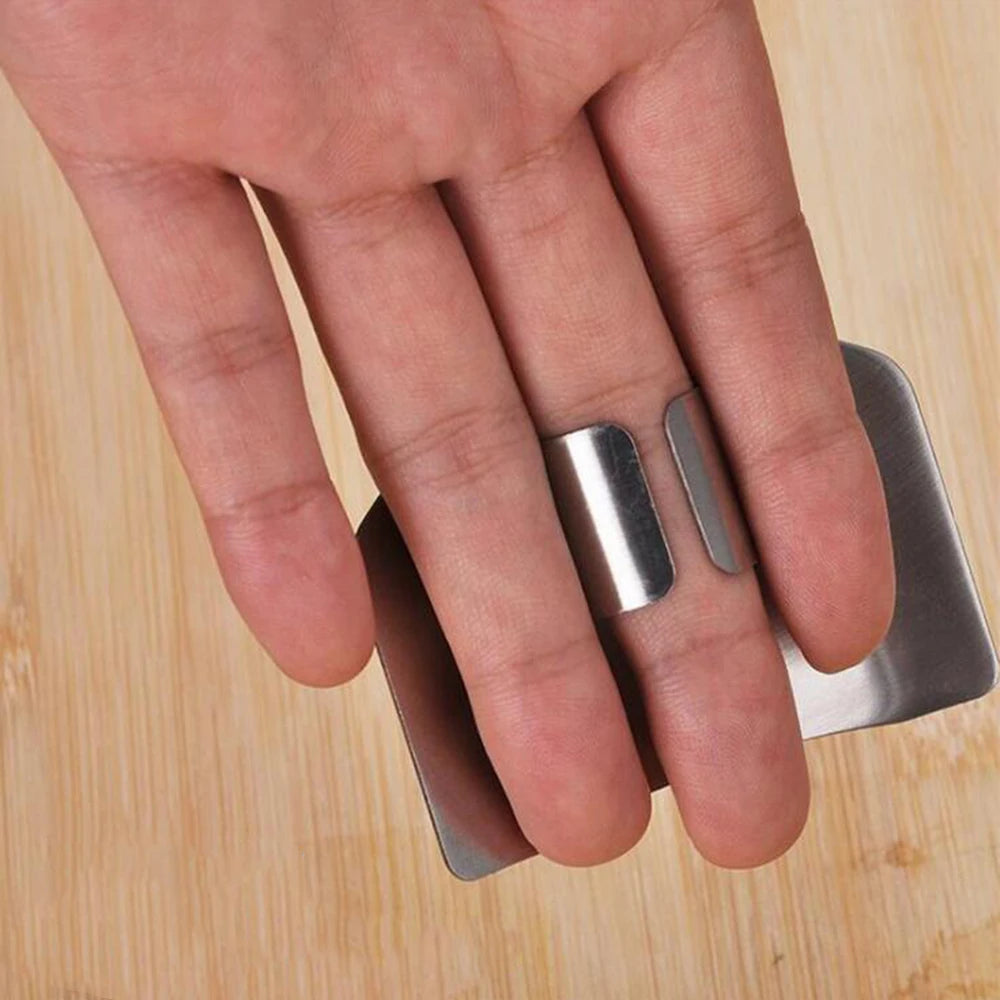 Stainless Steel Finger Guard – Kitchen Knife Safety Shield Kitchen Safety Tool Oasis Select