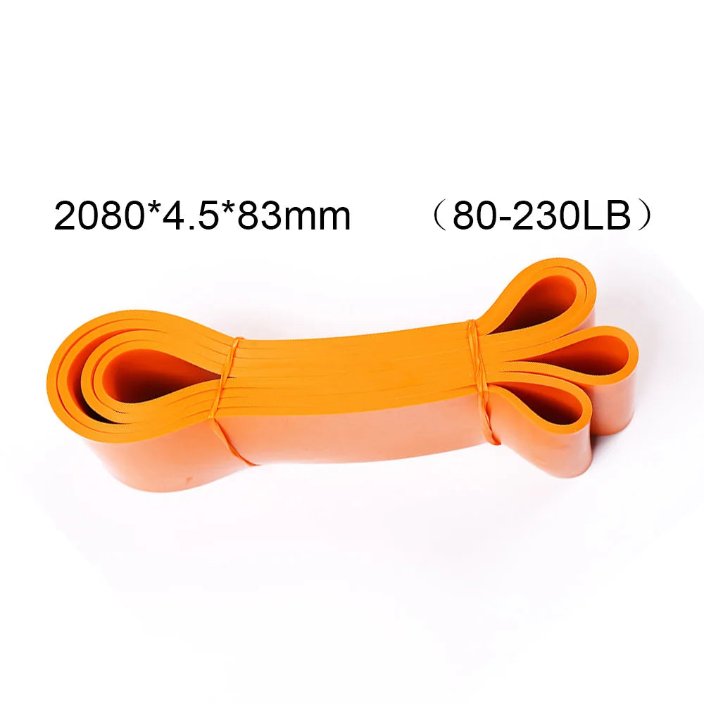 Resistance Bands Gym Home Exercise Elastic Rubber Band for Men Women Yoga Pilates Strength Weight Training Fitness Equipment Oasis Select Orange