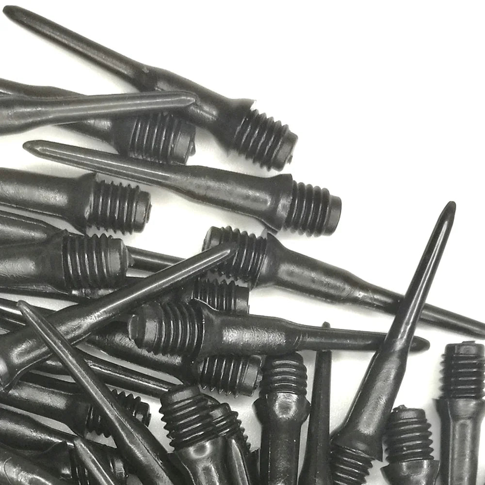 100Pcs Black White Darts Soft Tips Replacement Professional Plastic Tips Thread Darts Game Needles Oasis Select