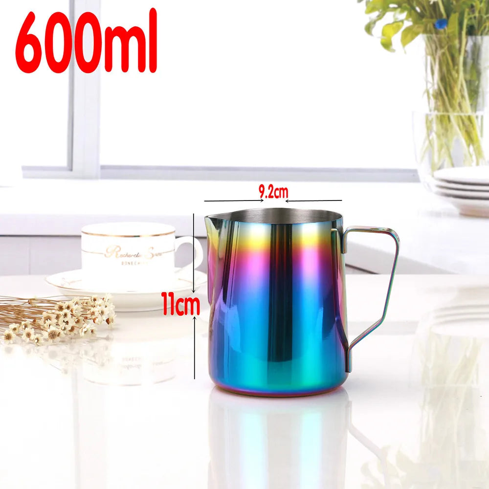 Colorful Stainless Steel Milk Frothing Pitcher – Latte Art Jug Milk Frothing Pitcher Oasis Select 600ml