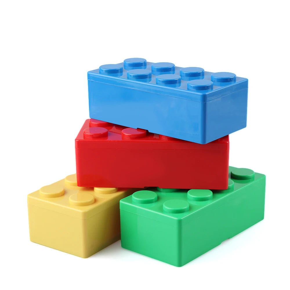 New Creative Storage Box Building Block Shapes Plastic Saving Space Box Superimposed Desktop Handy Office Supplies Oasis Select