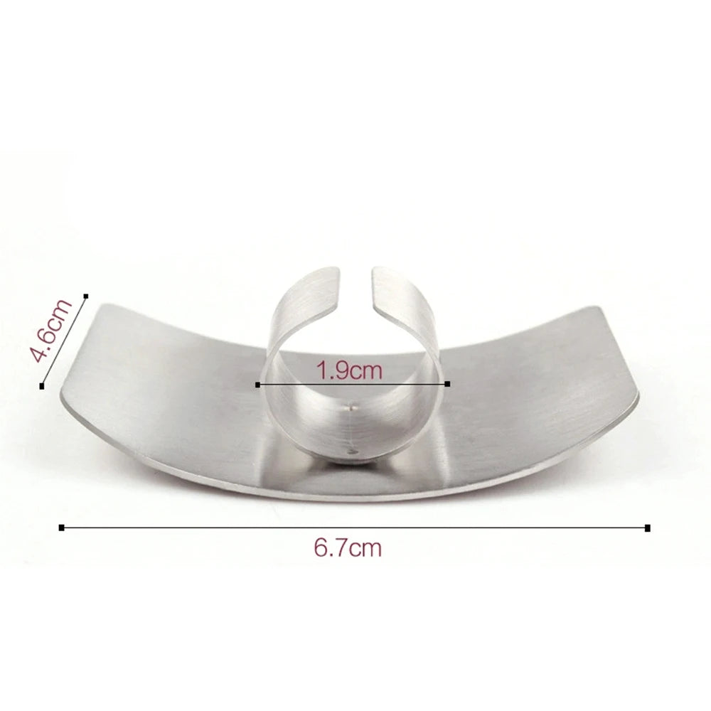 Stainless Steel Finger Guard – Kitchen Knife Safety Shield Kitchen Safety Tool Oasis Select