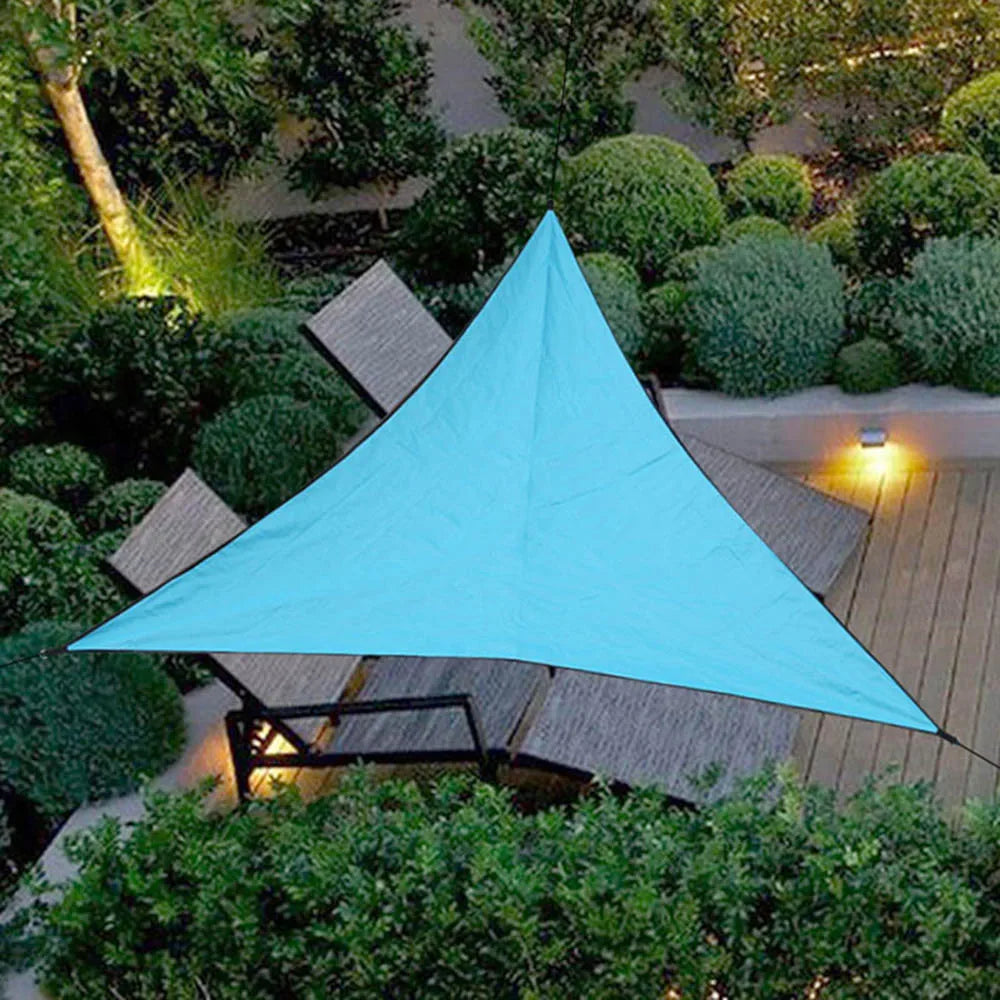 6x6x6m Triangle Sun Shelter Water Resistant Sun Shade Sail Canopy Camping Tent Tarp Waterproof Sunshade Awning Beach Picnic Oasis Select