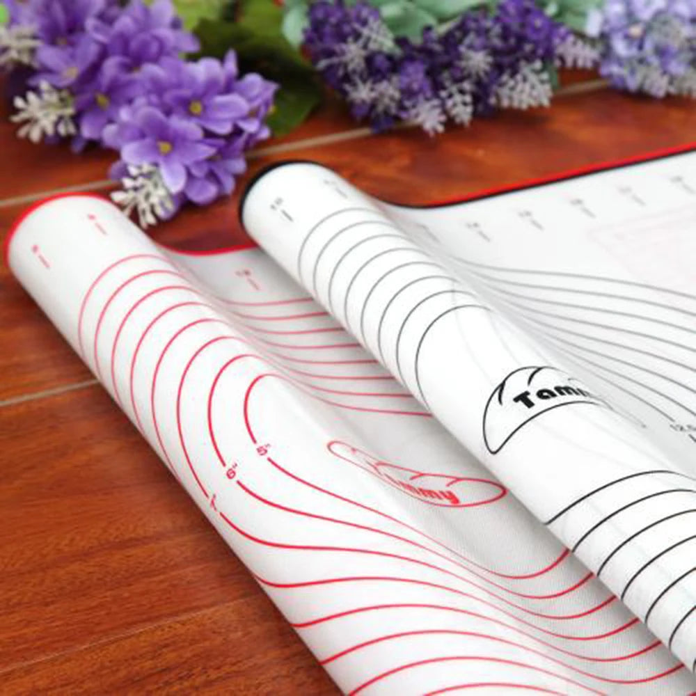 Thicken Paltinum Silicone Mat Knead Flour Pad Slim Non-stick Cooking Baking Mats Oven Cake Placemat 30X40cm Oasis Select