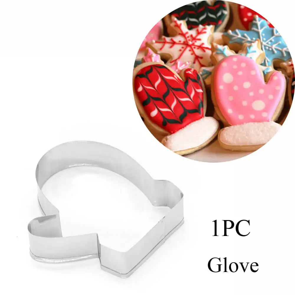 Christmas Cookie Cutters | Stainless Steel Xmas Baking Molds