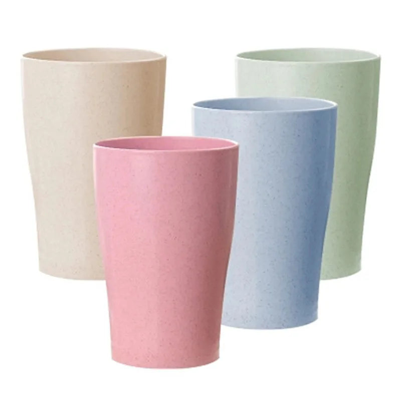 4-Pack Wheat Straw Kids Cups – Reusable BPA-Free 250ml Reusable Kids Cups Oasis Select