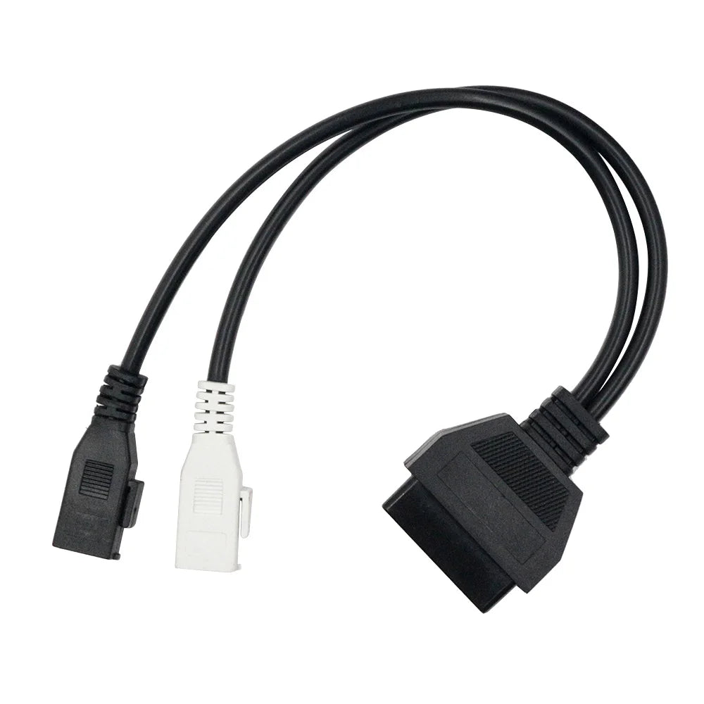 OBD1 to OBD2 2x2 16-Pin Adapter Cable – Audi VW Seat Skoda OBD Diagnostic Adapter Oasis Select