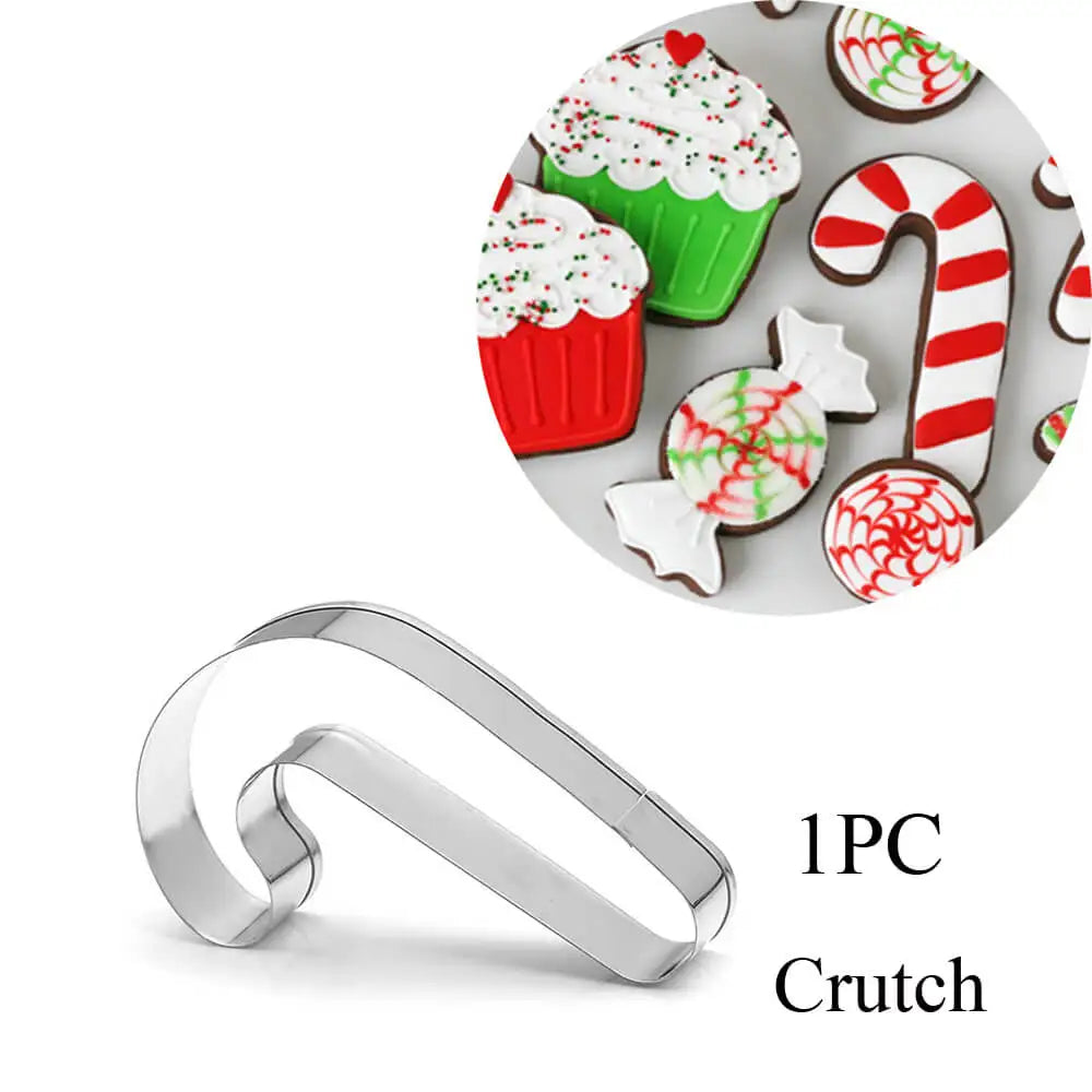 Christmas Cookie Cutters | Stainless Steel Xmas Baking Molds