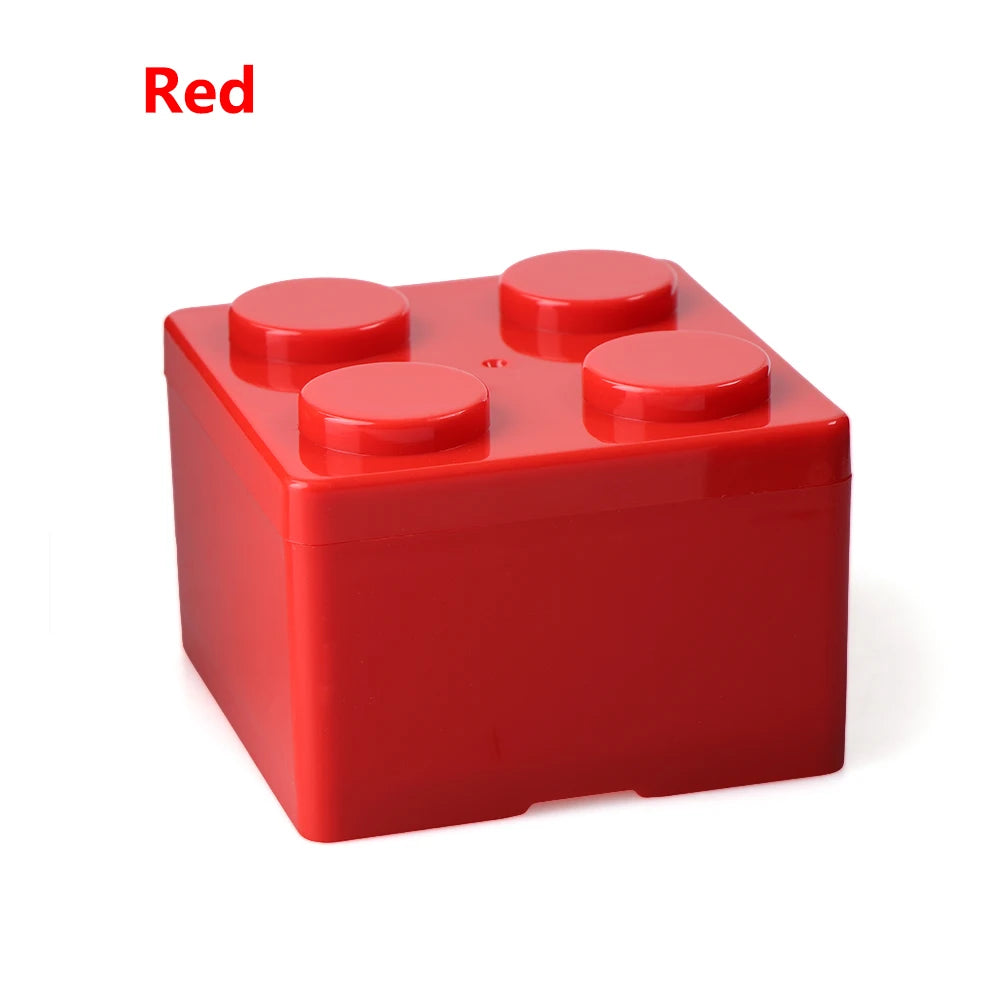 New Creative Storage Box Building Block Shapes Plastic Saving Space Box Superimposed Desktop Handy Office Supplies Oasis Select S Red