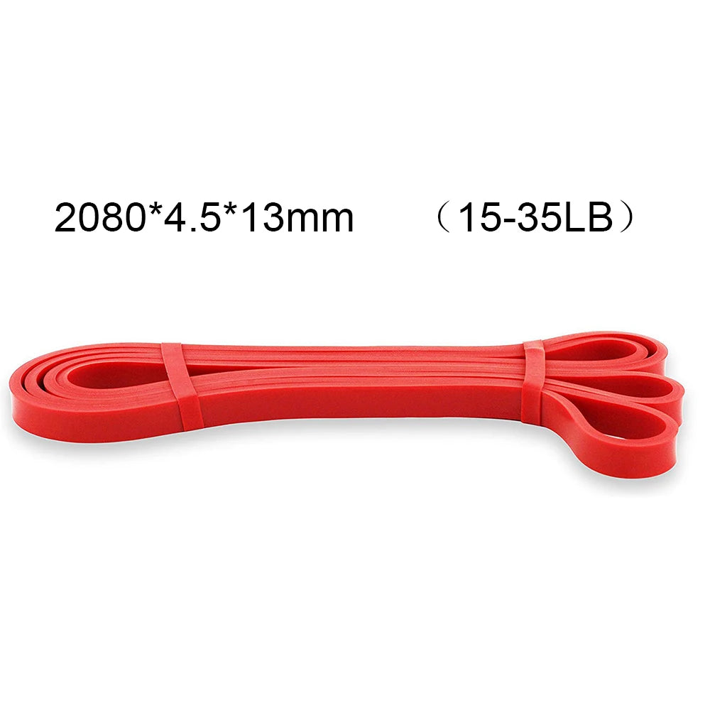 Resistance Bands Gym Home Exercise Elastic Rubber Band for Men Women Yoga Pilates Strength Weight Training Fitness Equipment Oasis Select Red
