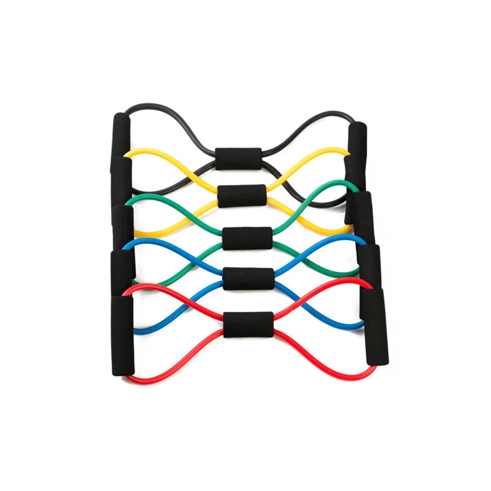 Yoga Resistance Bands Elastic Band Sports Exercise Puller 8-shaped Chest Expander for Body Building Home Gym Fitness Equipment Oasis Select