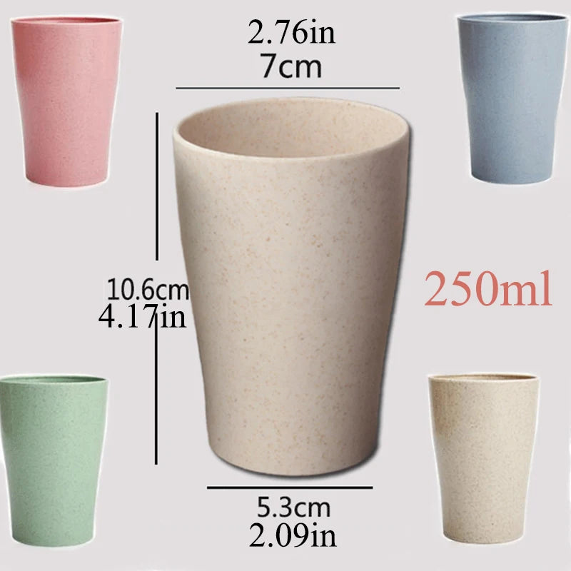 Wheat Straw Cups Set of 4 – Reusable BPA-Free Kids Cups Reusable Drinking Cups Oasis Select
