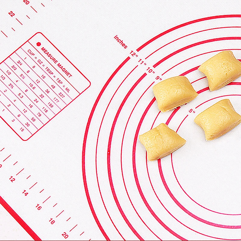 Thicken Paltinum Silicone Mat Knead Flour Pad Slim Non-stick Cooking Baking Mats Oven Cake Placemat 30X40cm Oasis Select