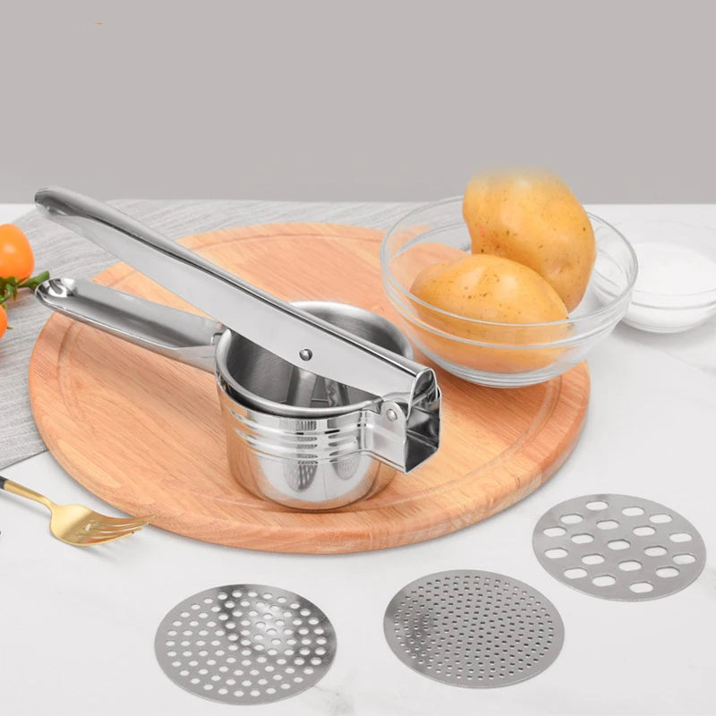 Stainless Steel Potato Ricer & Masher – 3 Interchangeable Discs Potato Ricer Oasis Select